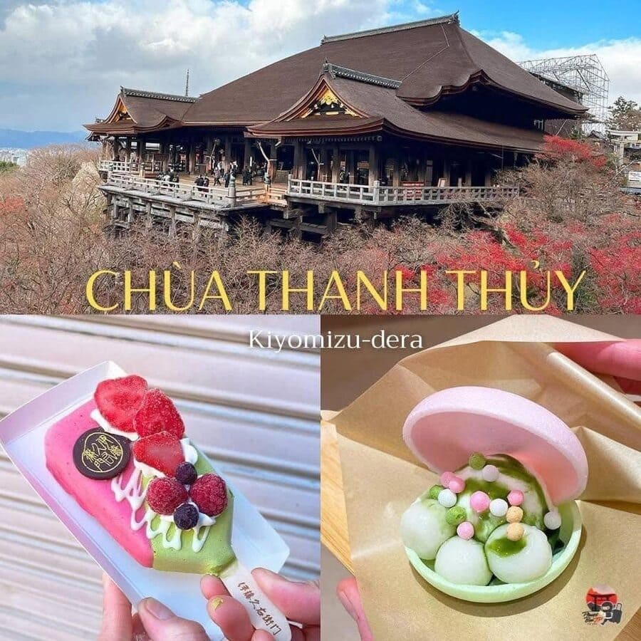 3. Chùa Thanh Thủy Kiyomizu-dera – Ngắm Toàn Cảnh Kyoto Và Thưởng Thức Kem Mochi